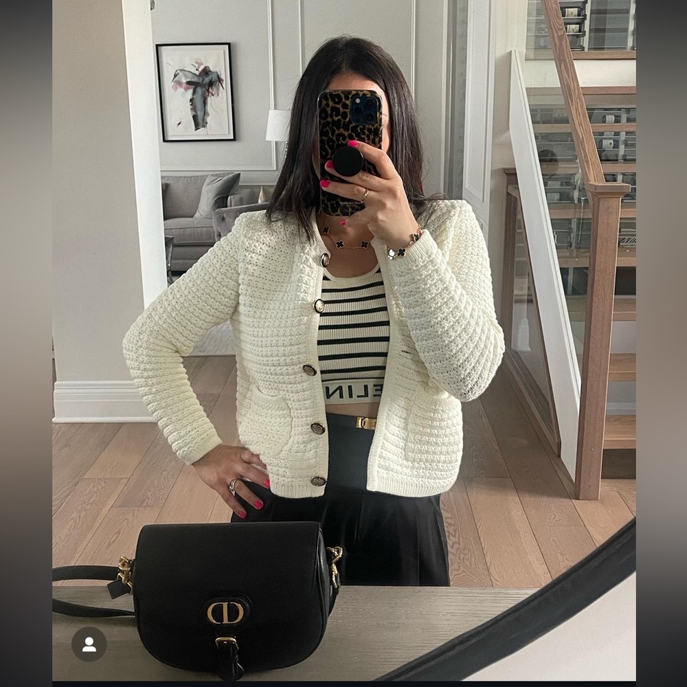 🤍Authentic Brand new Ba&sh Gaspard Knitted Sweater - cream white size 3